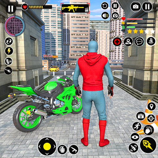 ícone Superhero Bike Mega Ramp Games